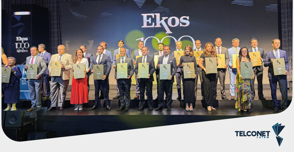TELCONET LATAM ENTRE LAS 100 EMPRESAS MÁS RELEVANTES DEL ECUADOR SEGÚN  EKOS 1000 AWARDS 2025