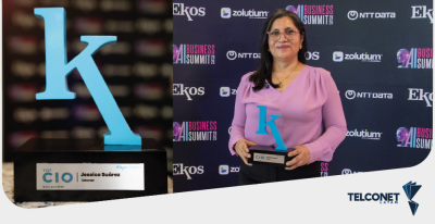 JESSICA SUÁREZ, GERENTE DE SISTEMAS DE TELCONET LATAM, RECIBE EL RECONOCIMIENTO TOP CIO 2026